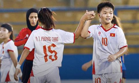 U17 nữ Việt Nam thắng đậm trong trận ra quân tại giải châu Á